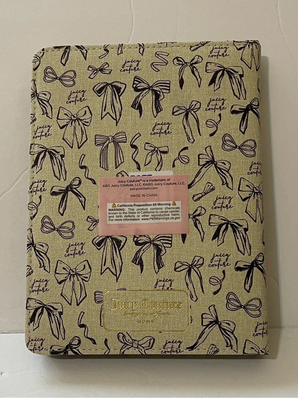 Juicy Couture “Juicy and Fabulous” Journal w/Black Bows - NWT **